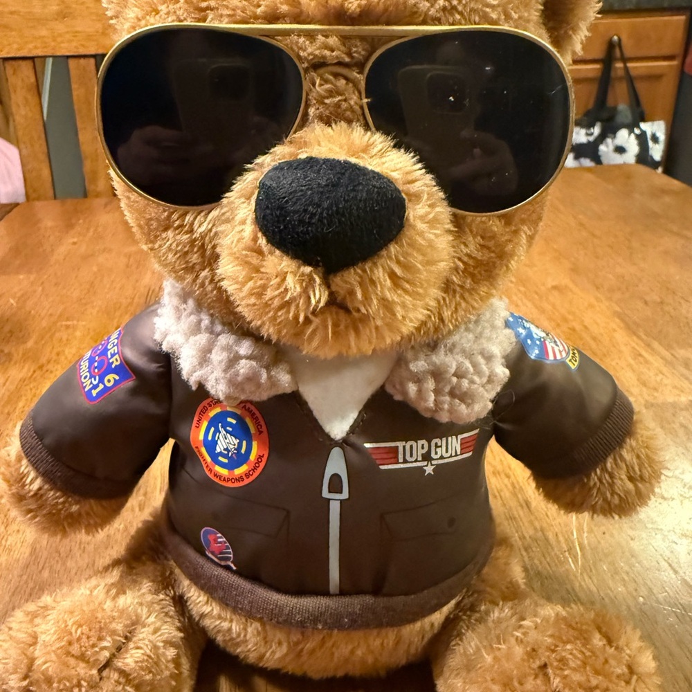 Top Gun Aviator Bear - Brown
